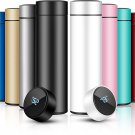 8 Pcs Smart Water Bottles with Digital Temperature Display Tea Infuser Bottle LE