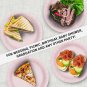 50 Pack, 9-Inch Pale Pink Plates - Pastel Paper Plates Perfect for Baby Shower,