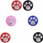 round Bear Paw Snap Buttons Jewelry Charms, 18Mm Rhinestones Snap Button Jewelry