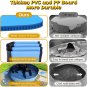 Dog Pool for Large Dogs 63"X12" Kiddie Pool Hard Plastic Foldable Dog Bathing T