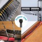 Zip Ties 8 Inch (100 Pack), 40Lbs Tensile Strength, Black Cable Ties, Wire Ties