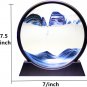 3D Dynamic Moving Sand,Flowing Sand Painting 3D Hourglass&iuml;&frac14;�Round Natural Landscap