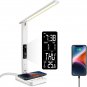 Desk Lamp, LED Desk Lamp with Wireless Charger, USB Charging Port, Table Lamp wi