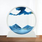 Moving Sand Art Christmas Gift - 3D Deep Sea Sandscape in round Glass Flowing Sa