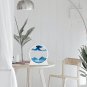 Moving Sand Art Christmas Gift - 3D Deep Sea Sandscape in round Glass Flowing Sa