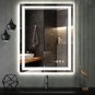 Vanpokins LED Bathroom Mirror, 24X32 Inch Gradient Front and Backlit LED Mirror