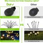 Solar Garden Lights-4 Pack 12 LED Solar Powered Firefly Lights with 2 Lighting M