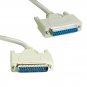 Parallel Printer Cable DB25 Male to DB25 Female, 6FT, 25 Pins Printer Cable Para