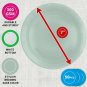 50 Pack, 7-Inch Sage Green Paper Plates - Great for Weddings, Birthdays & Family