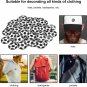 100Pcs Embroidery Patches, 3Cm 1.2In Soccer Ball Pattern Applique Hand Made Sewi