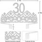 30Th Birthday Gift,30Th Birthday Tiara and Sash,30Th Birthday Crown for Women,30