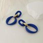Acrylic Oval Earrings, Fashion Retro Colorful Earrings Statement Drop Earrings f