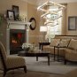 Diisunbihuo Modern Crystal Chandeliers LED Square Chandelier Pendant Lights Chan