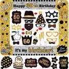 60Th Birthday Inflatable Photo Booth Selfie Frame & Props Set Giant Selfie Photo