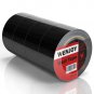 Black Duct Tape Heavy Duty Waterproof Roll, 1.88 Inch X 20 Yards X 4 Rolls, Ultr