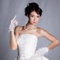 Women'S Tulle Gloves for Bridal Short Lace Gloves Wrist Lace Gloves Short Prom E