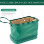 Makeup Bag,Double Layer Cosmetic Bag,Travel Makeup Bag,Leather Makeup Bag, Cosme