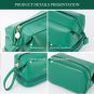 Makeup Bag,Double Layer Cosmetic Bag,Travel Makeup Bag,Leather Makeup Bag, Cosme