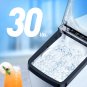 Countertop Nugget Ice Maker, Pebble Ice Maker Machine, 30Lbs per Day, 2 Ways Wat