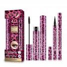 |4D Silk Fiber Mascara & Eyeliner Set, Smudge-Proof, Waterproof, Thickening Eyes