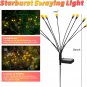 Ladiwanka Firefly Lights Solar Outdoor, 6 Packs Solar Powered Firefly Lights,10