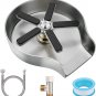 Metal Kitchen Sink Glass Rinser, Faucet Glass Rinser for Kitchen Sinks Stainless