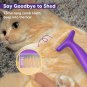Cat Brush, 3 in 1 Cat Shedding Brush for Indoor Cats, Cat Grooming Brush for Sho