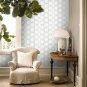 Green Geometric Wallpaper Peel and Stick Wallpaper Triangles Removable Self Adhe