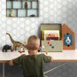 Green Geometric Wallpaper Peel and Stick Wallpaper Triangles Removable Self Adhe