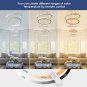Dimmable Chandeliers LED Big Crystal Chandeliers Modern 5 Rings Pendant Light Ad