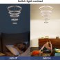 Dimmable Chandeliers LED Big Crystal Chandeliers Modern 5 Rings Pendant Light Ad