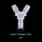 ANPTGHT 5/8" Hose Barb Fitting Equal Barbed Y Shaped 3 Way Plastic Tubing Joint