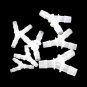 ANPTGHT 5/8" Hose Barb Fitting Equal Barbed Y Shaped 3 Way Plastic Tubing Joint