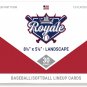 Royale Baseball/Softball Line-Up Cards - 15 Player - 30 Games - Carbonless 4 Par