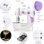 Mini Sewing Machine for Beginner, Dual Speed Portable Machine with Extension Tab
