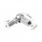 4Pcs CS10 Angle Ball Joint - [M6X1.0 Right Female Thread, M6X1.0 Right Male Thre
