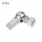 4Pcs CS10 Angle Ball Joint - [M6X1.0 Right Female Thread, M6X1.0 Right Male Thre