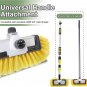 11.8" Car Wash Brush with Soap Dispenser, Car Cleaning Brush with Soft Bristle f