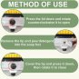 11.8" Car Wash Brush with Soap Dispenser, Car Cleaning Brush with Soft Bristle f