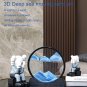 12 Inches Moving Sand Art, 3D round Deep Sea Moving Sand Art Liquid Motion 3D Se