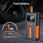 Tire Inflator Portable Air Compressor,150 PSI 38L/Min & 2X Faster,Cordless Easy