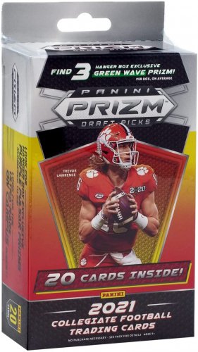 2021  NFL Prizm Draft Picks Football Trading Card Hanger Box