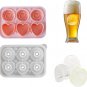 Ice Cube Tray, Reusable Silicone Rose & Heart Shape Ice Ball Maker Mold, Large I