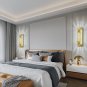 Gold Wall Sconces Set of Two Modern Bathroom Sconces LED Vanity Lights 15'' Bubb