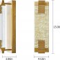 Gold Wall Sconces Set of Two Modern Bathroom Sconces LED Vanity Lights 15'' Bubb