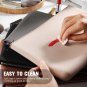 Silicone Makeup Bag, YKK Zipper Cosmetic Bag for Women, Slim Toiletry Bag for Tr