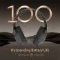 Active Noise Cancelling Headphones, 100H Playtime Headphones Wireless Bluetooth,