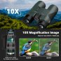 10X42 Binoculars for Adults, High Power Waterproof Binoculars with Low Light Vis