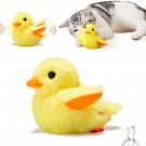 Cat Toys Rechargeable Flapping Duck 4" with Silvervine Catnip, Lifelike Quack Ch