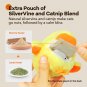 Cat Toys Rechargeable Flapping Duck 4" with Silvervine Catnip, Lifelike Quack Ch